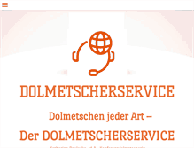 Tablet Screenshot of dolmetscherservice.org
